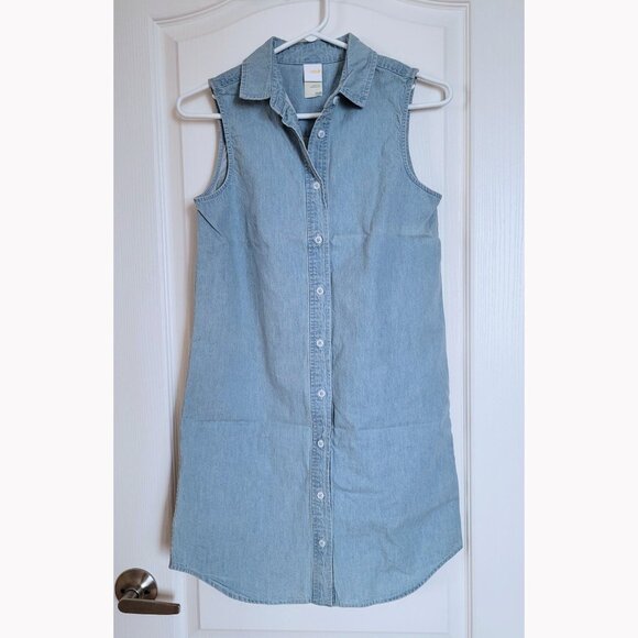 NWOT Lole Light Wash Denim Sleeveless Dress (XS) - Picture 2 of 9